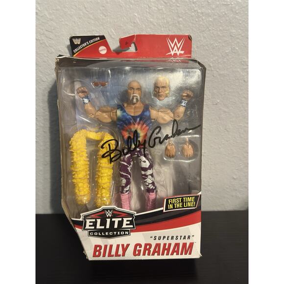 2020 WWE Elite WWF Collectors Edition Superstar Billy Graham Signed no Coa - Picture 1 of 3